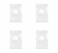 TOP-MAX 4 coperture invernali per piante da 60 x 80 cm, con coulisse, in plastica trasparente, impermeabile, antigelo, per giardino, piante, pioggia, neve, gelo, protezione
