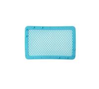 TOP-MAX Cestello Lavastoviglie in Silicone Pieghevole, Contenitore a Rete con Chiusura a Scatto per Accessori Lavastoviglie e Utensili da Cucina (Stile Diamante Blu)