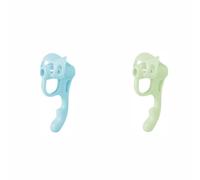 TOP-MAX Confezione da 2 portapenne ergonomiche per bambini, aiuto per la correzione della postura, morbido ispessimento dell'impugnatura per l'inizio della scuola, 1 blu, 1 verde