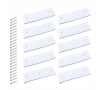 TOP-MAX Kit di 10 cuscinetti per cuccetta per rimorchio, antiruggine, antigraffio, con Enders per il lancio della barca (bianco)