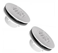 TOP-MAX Kit filtro di ingresso filettato, 2 pezzi, parte di ricambio 11235, adatto a connessioni per tubi Intex da 38 mm, raccordo filettato per ingresso piscina, include guarnizione in gomma, per