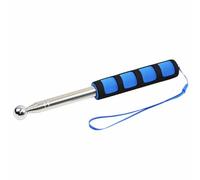 TOP-MAX Martello per sondaggio, tester per cavità per piastrelle in ceramica, 120 cm, pieghevole, con manico in spugna (blu)