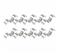 TOP-MAX Morsetto a doppia linea in acciaio inossidabile 304 resistente, 10 pezzi, tipo M, per tubi Φ30 mm in elettrodomestici, cablaggi e macchinari