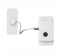 TOP-MAX Serratura per porta con adesivo a impronte digitali, senza fori, serratura di sicurezza per cassetti, armadietti, congelatori, credenze, forno, WC (bianco)