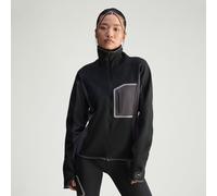 Top midlayer da running con zip integrale CLIMAWARM adidas by Stella McCartney Black / Utility Black S