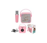 TOPModel - Set karaoke con microfono, 4 cambiamenti di voce, altoparlante Bluetooth per bambini
