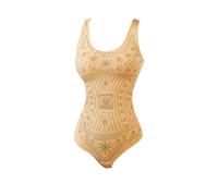 Top modellante da donna 2024 Shapewear senza cuciture Body Shaper con cinghie rimovibili schermate top, Giallo, 3XL-4XL