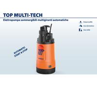 TOP MULTI TECH2 ELETTROPOMPA POMPA SOMMERGIBILE AUTOMATICA HP 0,75 PEDROLLO