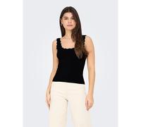 JDY Jdynanna S/L Scallop Edge Top Knt Noos Jdynanna S/L Scallop Edge Top Knt Noos (Confezione da 1), Nero, XL