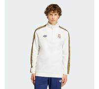 Adidas Real Madrid Originals Half Zip Sweatshirt Bianco M Uomo