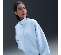 Top oversize con zip a metà lunghezza Dri-FIT Nike 24.7 ImpossiblySoft - Donna - Blu M (IT 44-46)