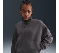 Top oversize con zip a metà lunghezza Dri-FIT Nike 24.7 ImpossiblySoft - Donna - Grigio XS (IT 36-38)