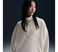 Top oversize con zip a metà lunghezza Dri-FIT Nike 24.7 ImpossiblySoft - Donna - Marrone M (IT 44-46)