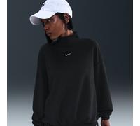 Top oversize in morbido fleece con collo a lupetto Nike Phoenix Plush - Donna - Nero XL (IT 52-54)