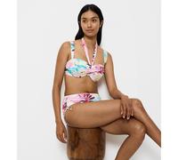 Top per bikini a fascia Summer Fleur Bianco 46C Floreale