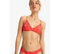 Top per bikini a triangolo Beach Classics Rosso S Floreale