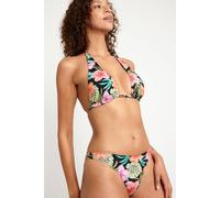 Top per bikini con allacciatura intorno al collo Tango Noelani Nero XL Floreale