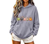 Top per le donne Halloween Wedding Soft Touch oversize felpe con cappuccio | Elegante felpa da donna con cappuccio per palestra, allenamento, escursionismo, maglione oversize girocollo