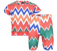 Top Per Ragazze Con Maniche Corte A Righe, Set Di T-Shirt E Pantaloni Corti