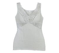 Top pizzo spalla larga forma seno Sottogiacca modal donna Tramonte Canotta T798