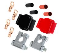 Top Post Battery Positive Negative Terminal End Kits with Covers For Car Boat RV