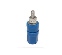 Top Post - Connettori terminali batteria, 30 pezzi, 4 mm, connettori jack a banana in puro rame, 20 A (blu)