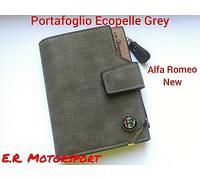 TOP QUALITY Portafoglio da Uomo Multitasca GREY Logo ALFA ROMEO NEW cm 12,5x9,8