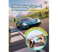 TOP Racing Cars: Clay Colouring Book for early language development