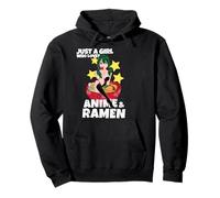 Top Ramen Anime Ragazza Vestiti Giapponesi per Ragazze Teen - Felpa con Cappuccio