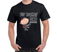 Top Rockin' Dad for 50 Years 50th Birthday - Maglietta da uomo, Nero , XL