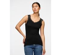 Top scollo a V Nero XS Tinta unita