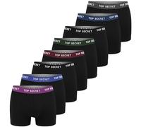 Top Secret Boxer Uomo Cotone 8 Pezzi L - Mutande in Cotone Elasticizzato, Intimo Maschile Multicolore