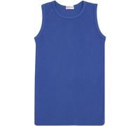 Top Senza Maniche A Righe Blu Per Ragazze 100% Cotone Moda T-Shirt 5-13 Anni