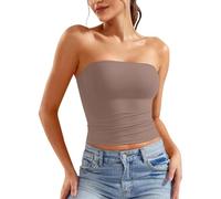 Top Senza Spalline Donna Crop Tops Tube Top a Fascia, Sexy, a Tubo, Slim Fit, Senza Spalline, con Spalle Scoperte, Y2k, alla Moda, Abbigliamento Estivo, con Schiena Scoperta, Tops Estivo