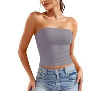Top Senza Spalline Donna Crop Tops Tube Top a Fascia, Sexy, a Tubo, Slim Fit, Senza Spalline, con Spalle Scoperte, Y2k, alla Moda, Abbigliamento Estivo, con Schiena Scoperta, Tops Estivo