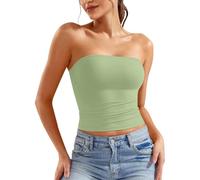 Top Senza Spalline Donna Crop Tops Tube Top a Fascia, Sexy, a Tubo, Slim Fit, Senza Spalline, con Spalle Scoperte, Y2k, alla Moda, Abbigliamento Estivo, con Schiena Scoperta, Tops Estivo