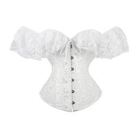 Top Slim Fit Con Ruches In Pizzo Off-Shoulder Floral Punk Per Donne Gothic