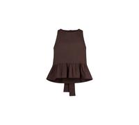 Top smanicato Liu jo da donna, realizzato in cotone, colore marrone