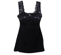 Top Sotto giacca modal pizzo donna Tramonte Canottiera Canotta spalla larga T798