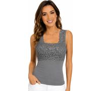Top Sottogiacca Tramonte Mary Micromodal Pizzo Canotta Intima Spalla Larga T798