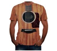 Top Stampati Guitar Cool Tees T-Shirt Maniche 3D Summer Men's Short Fashon Camicetta da Uomo Camicie Lavoro