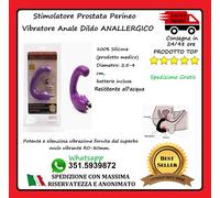 TOP Stimolatore Prostata Perineo Vibratore Anale Dildo ANALLERGICO Sex Maschile