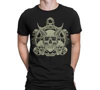 Top T-Shirt Skull Body Skeleton Horror Scary Biker Vintage Uomo Donna #TA-31