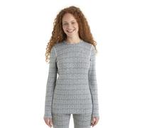 Top tecnico da donna Icebreaker Merinos 260 Vertex LS Crewe Herenga (Neve/Nero) M