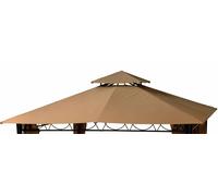 Top Telo copertura per gazebo ricambio 3x3mt Ecrù con Airvent aggancio spigoli