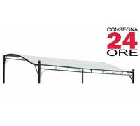 top telo di copertura in poliestere ecrù per gazebo pergola Veranda 3x2,5 mt