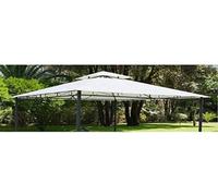 Top Telo di copertura per gazebo ricambio 3x3mt BEIGE con Airvent aggancio spigoli SOLO TELO