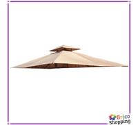 Top Telo Di Ricambio Per Gazebo Alluminio Cairo Eden 3x3 Con Air Vent Con Punte