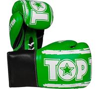TOP TEN Guantoni da boxe "Roundup" - 10 oz, verde/bianco