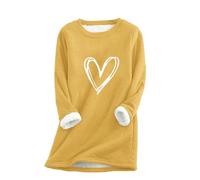 Top termico da donna camicia basic in pile girocollo felpa da donna invernale foderata in pile calda felpa pullover loungewear camicie base tee per attività all'aperto vita quotidiana regali di Natale